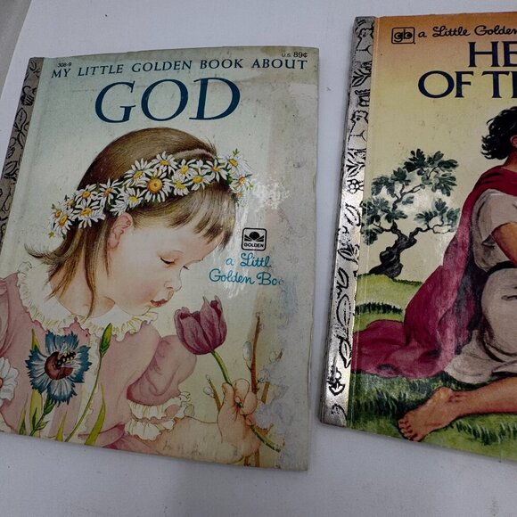 Lot of 9 Little Golden Books Bible Stories 1974–1986 Golden Press Acceptable - Picture 7 of 9